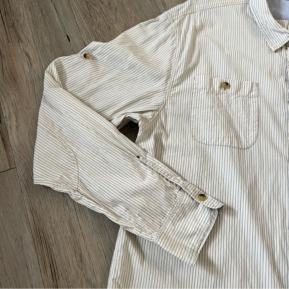 Scotch & Soda Beige Striped Button-Down Shirt - Picture 3 of 8